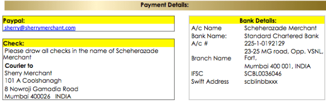 Bank Details
